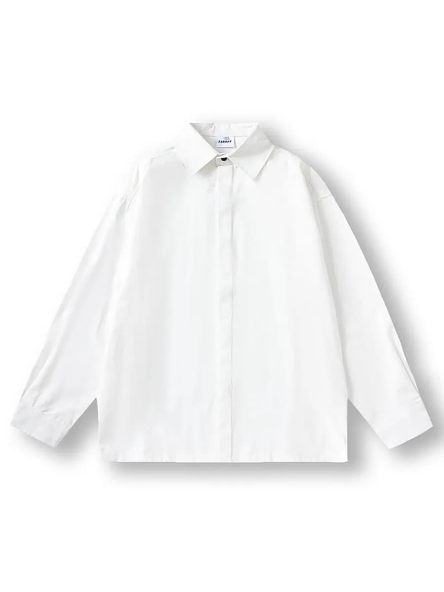 Рубашка оверсайз с длинным рукавом