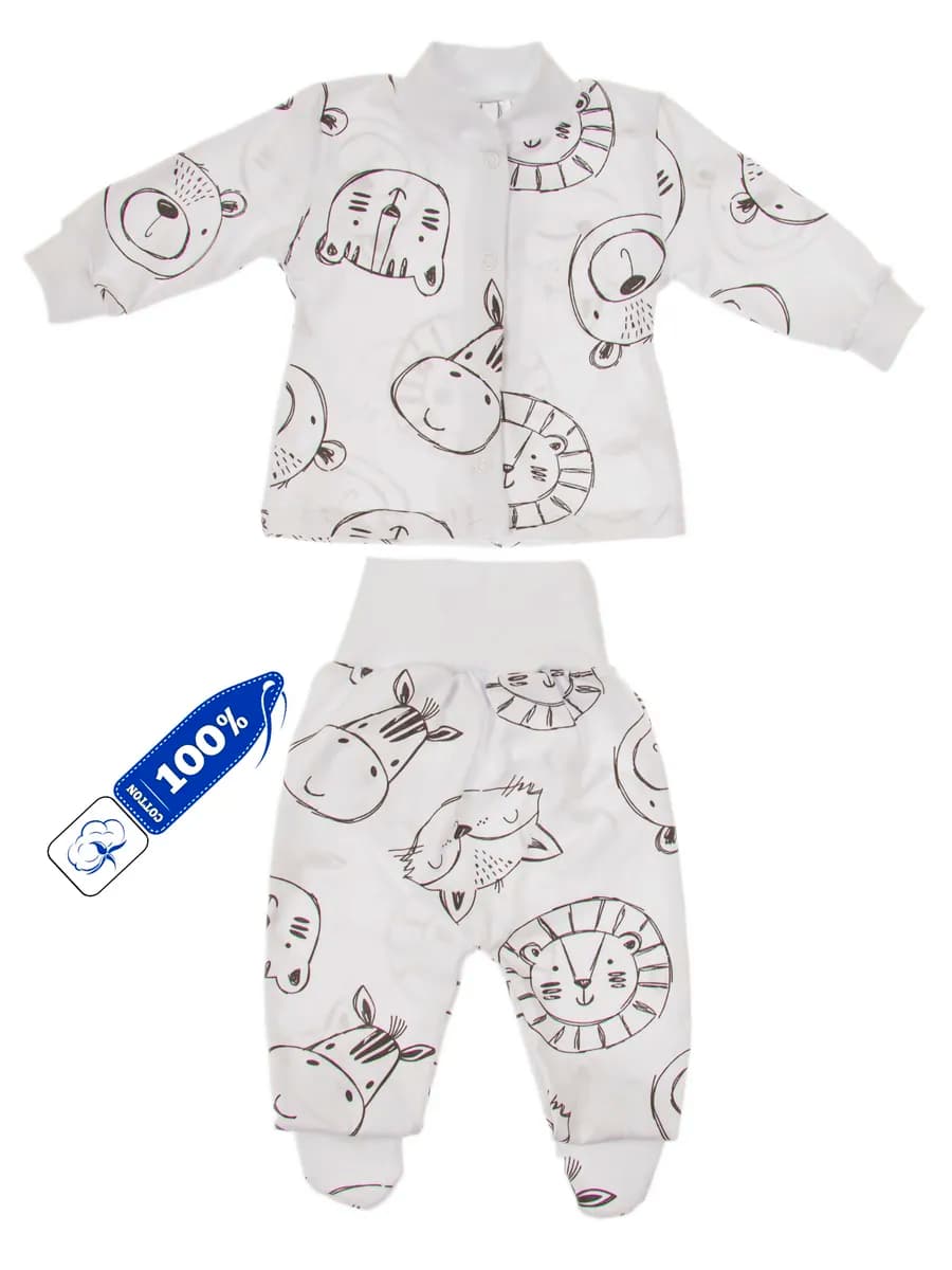 Комплект костюм нательный для новорожденных малышей