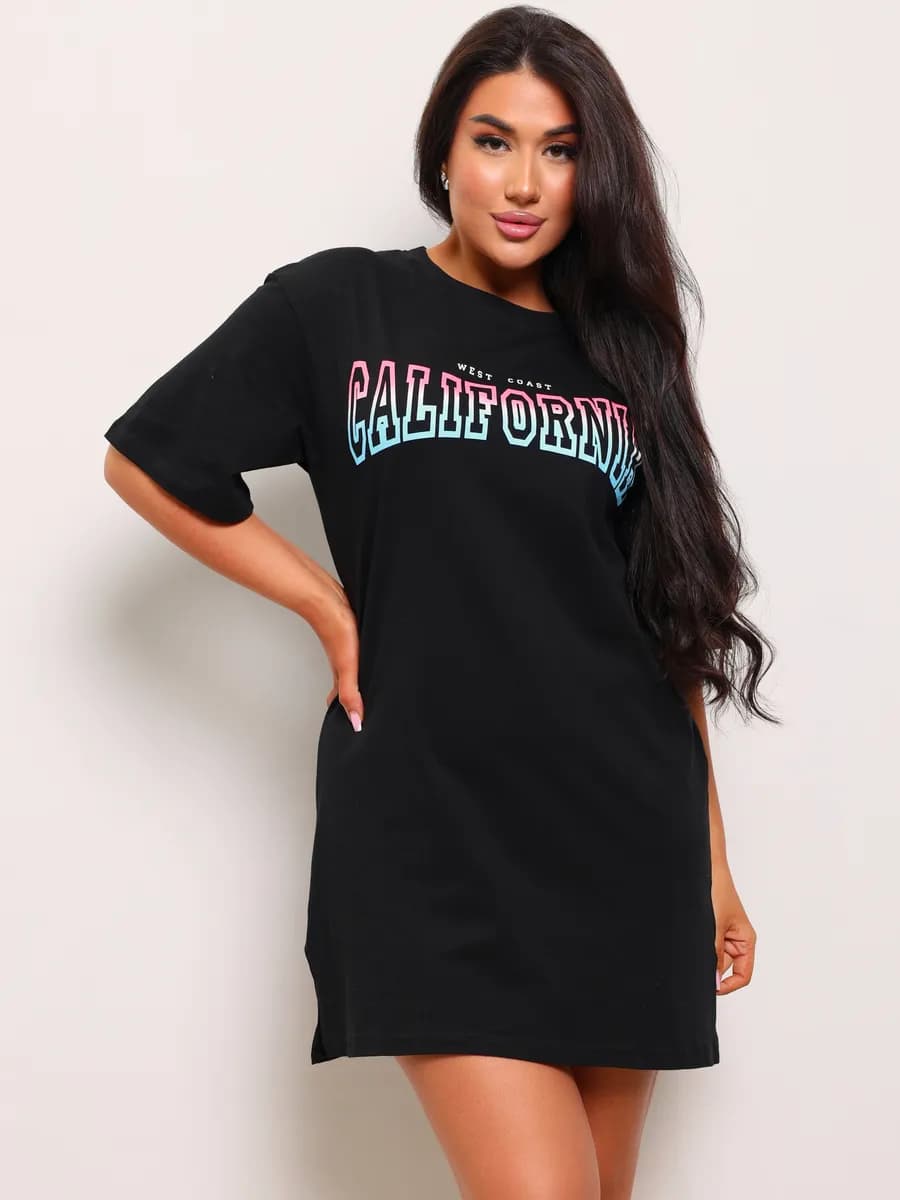 Туника домашняя платье больших размеров новогоднее