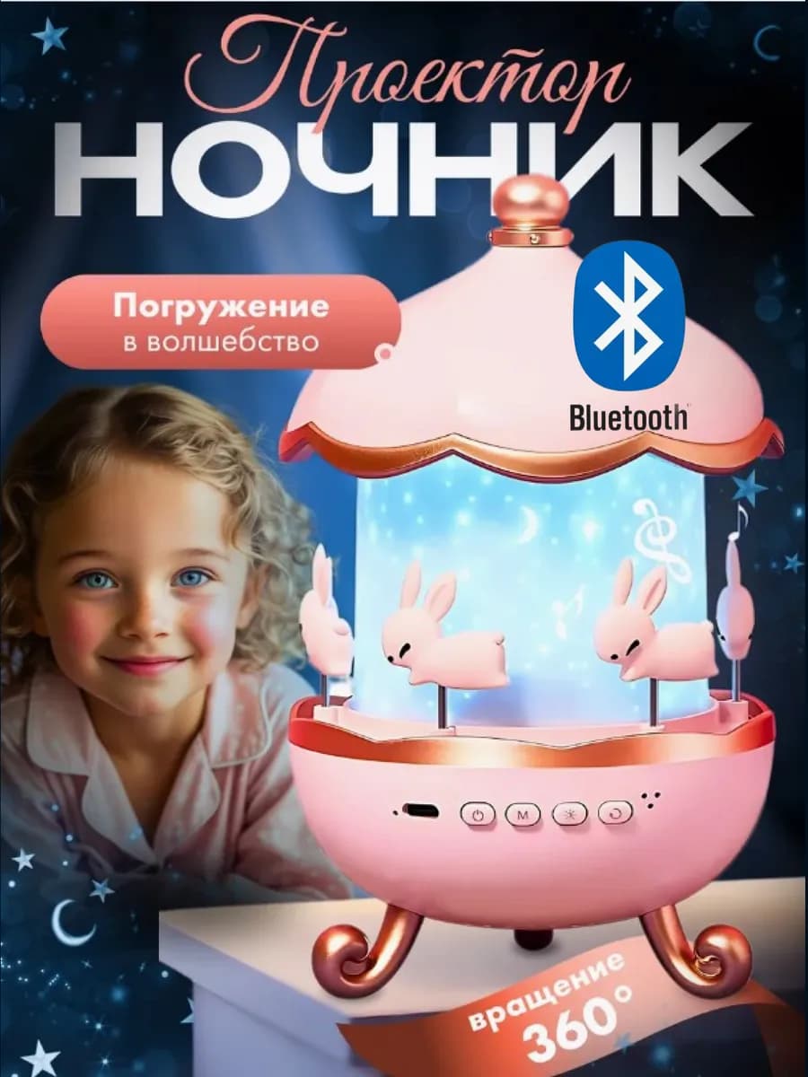 Ночник звездное небо проектор детский
