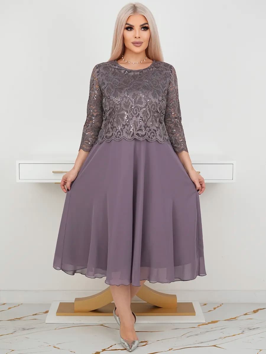 Платье женское праздничное нарядное больших размеров гипюр