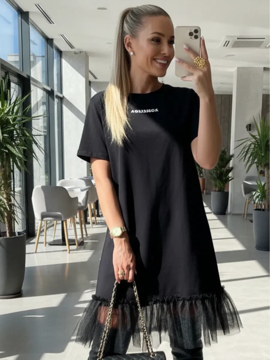 Платье футболка женское праздничное повседневное офис