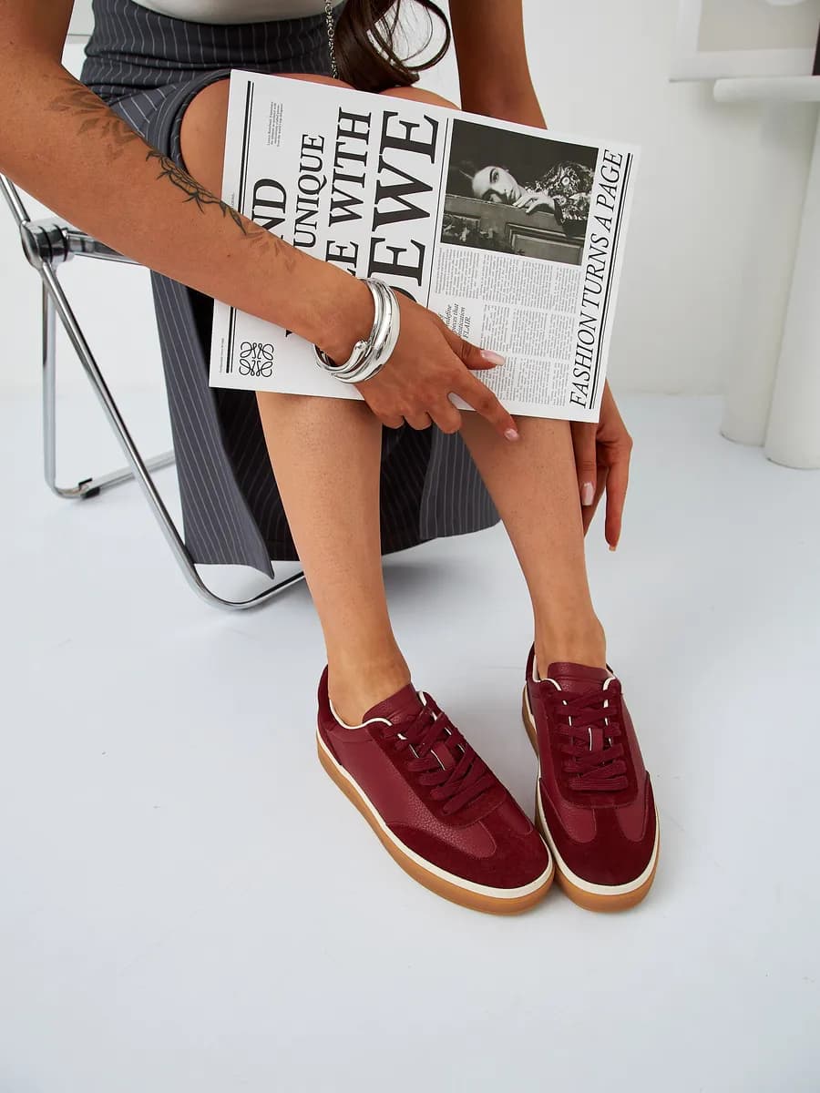 Кеды кроссовки из натуральной кожа демисезонные