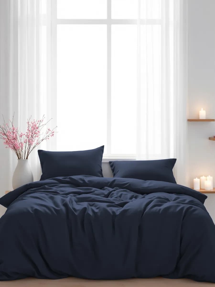 Постельное белье 2 спальное однотонное полисатин