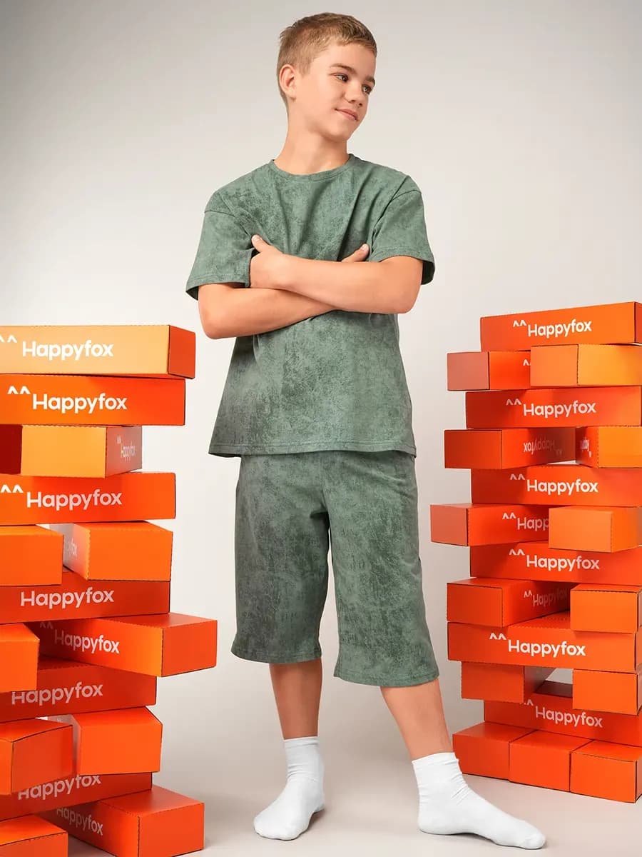 Костюм с шортами оверсайз детский домашний варенка