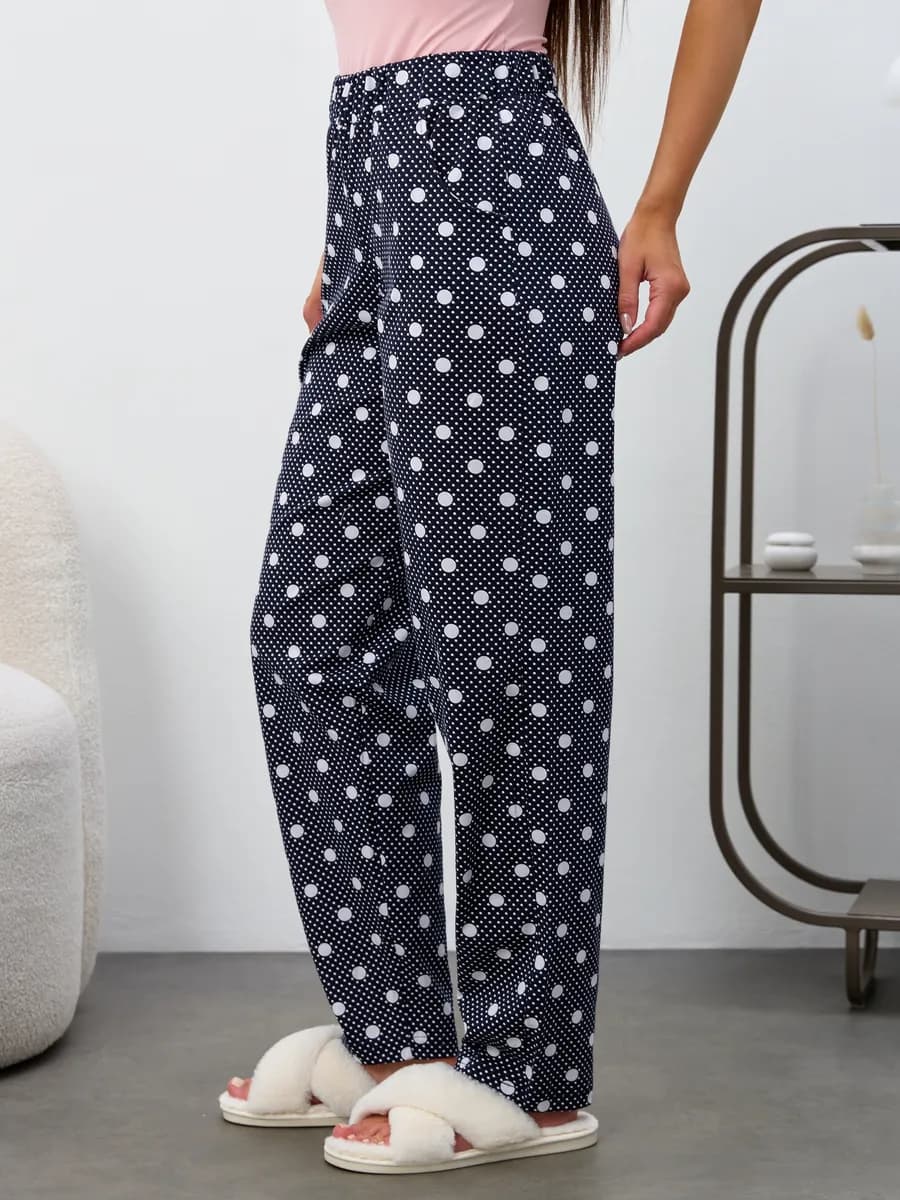 Брюки домашние трикотажные пижамные