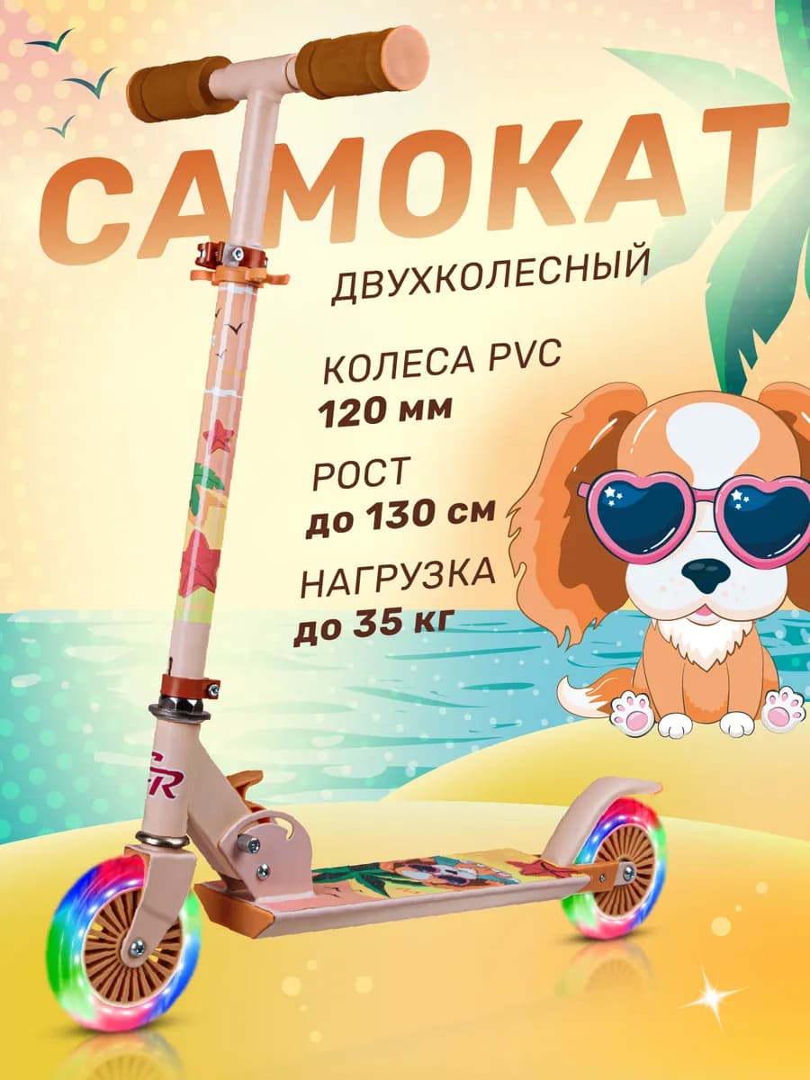 Самокат детский двухколесный 120 складной