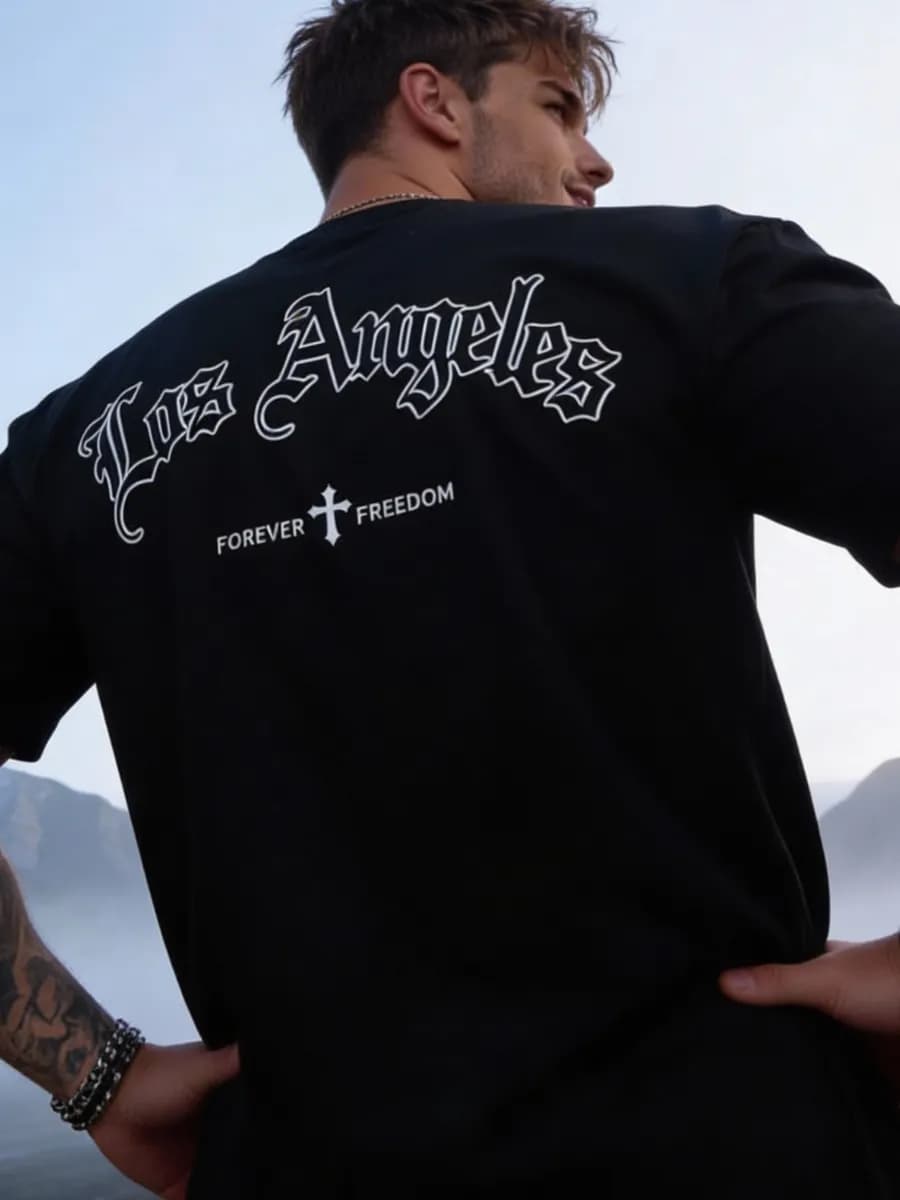 Футболка оверсайз с принтом