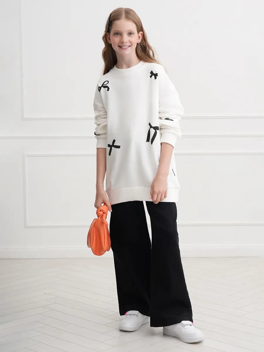 Свитшот детский оверсайз из футера трехнитки