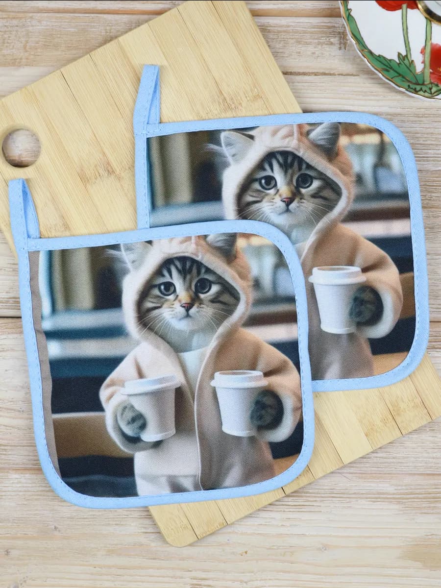 Прихватки кухонные набор 2 штуки