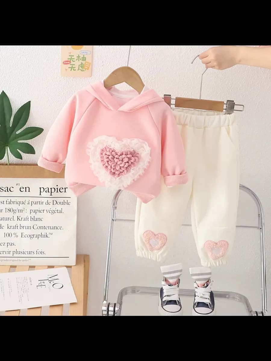 Костюм для девочек двойка модный - фото 1