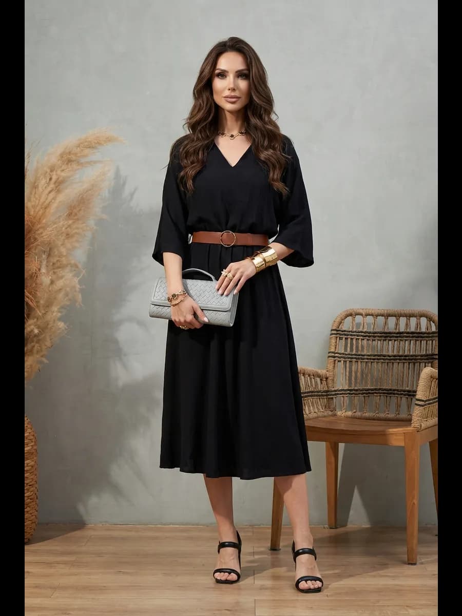 Платье праздничное вечернее на запах кимоно