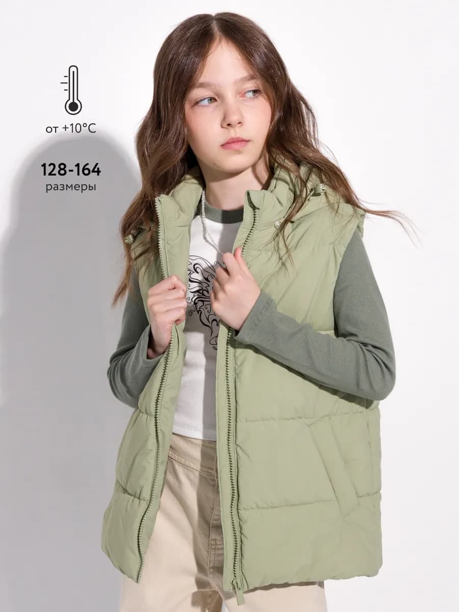 Жилет стеганый утепленный