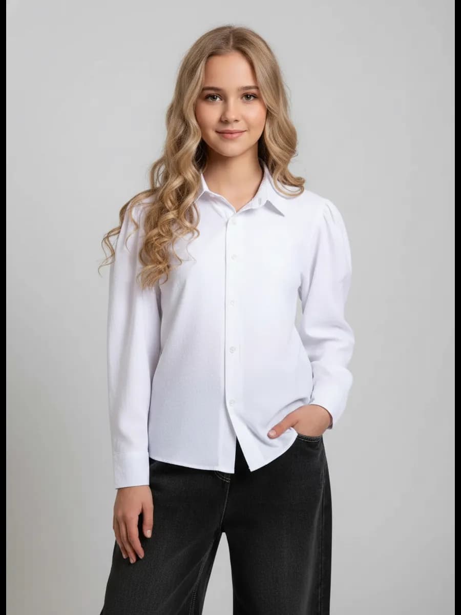 блузка школьная фонарик