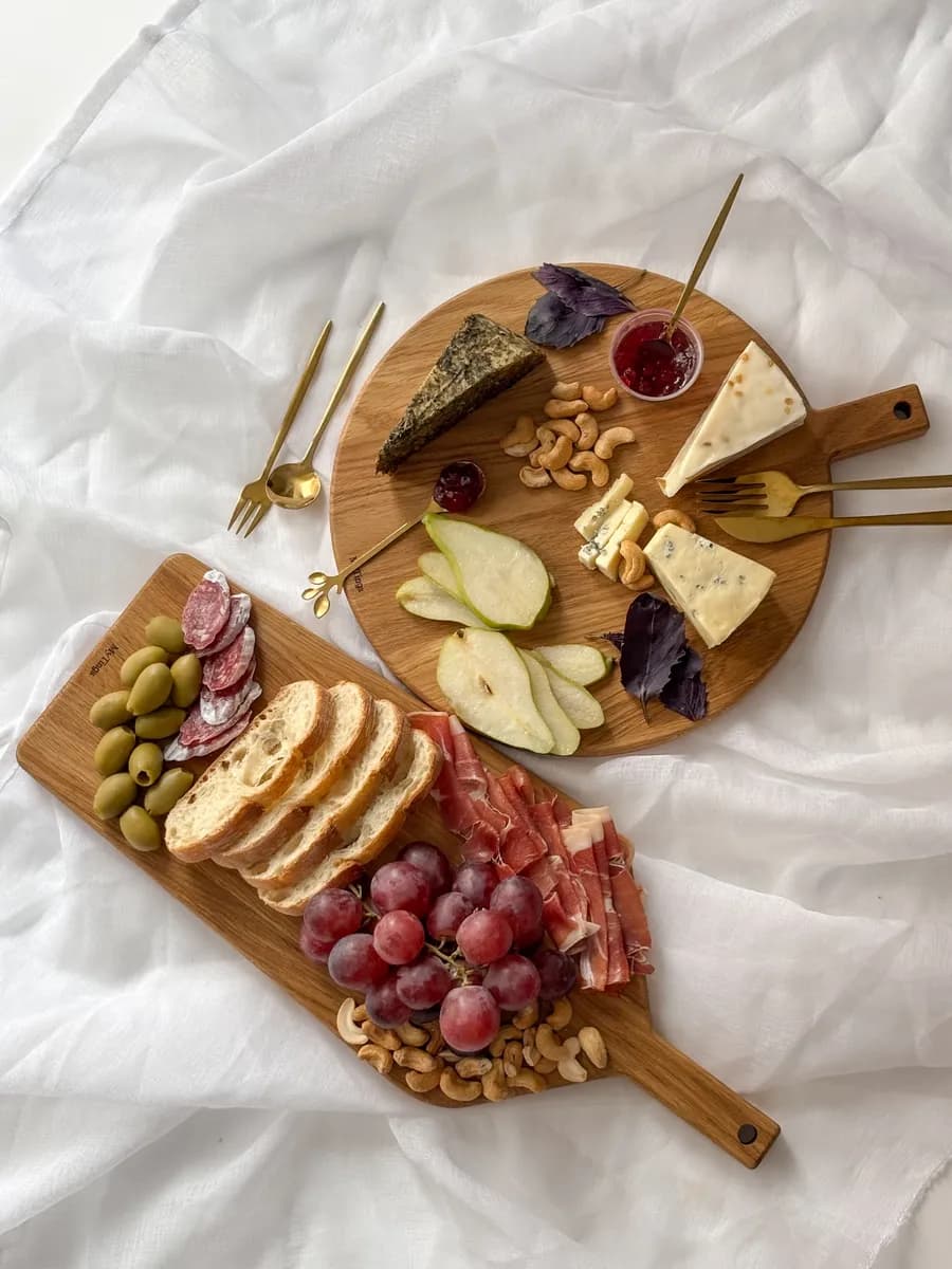 Доска деревянная сервировочная 2 шт - фото 1