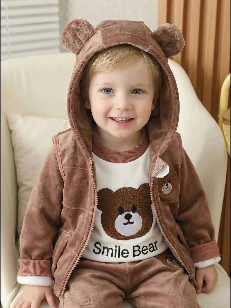 Костюм детский тройка с начесом