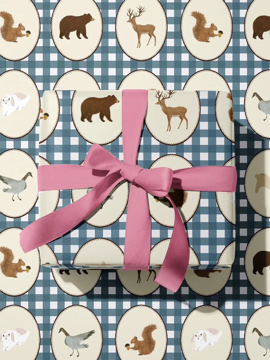 Детская упаковочная бумага - Животные