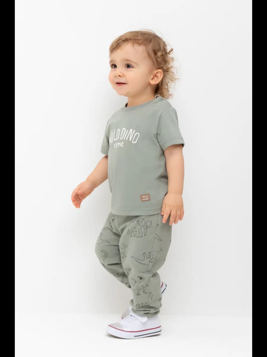 Трикотажная футболка с принтом для малыша хлопок