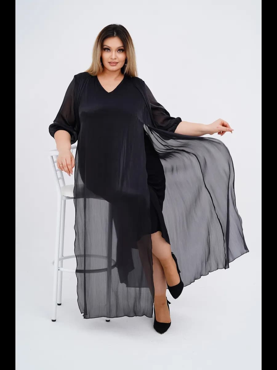 Платье вечерние больших размеров осень-весна