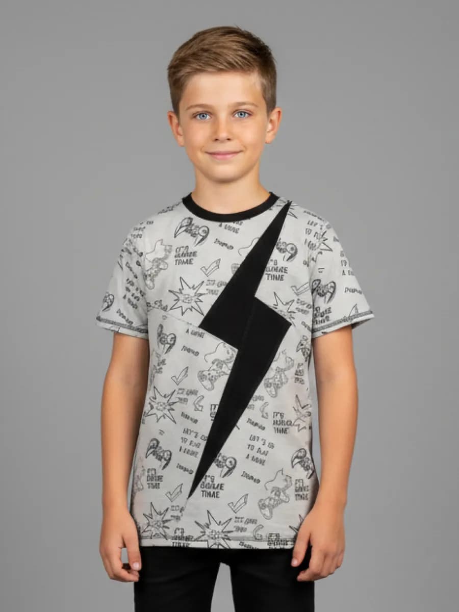 Футболка хлопковая принт светится в темноте