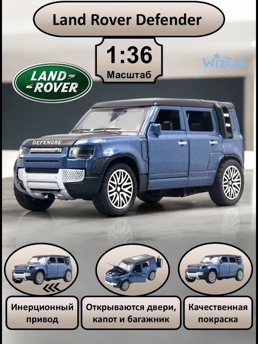 Машинка металлическая Defender коллекционная 1 36