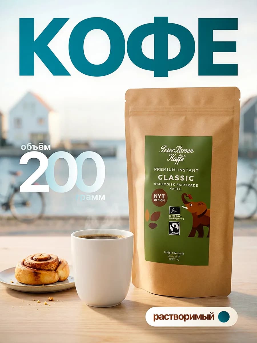 Кофе растворимый Классик 200 грамм