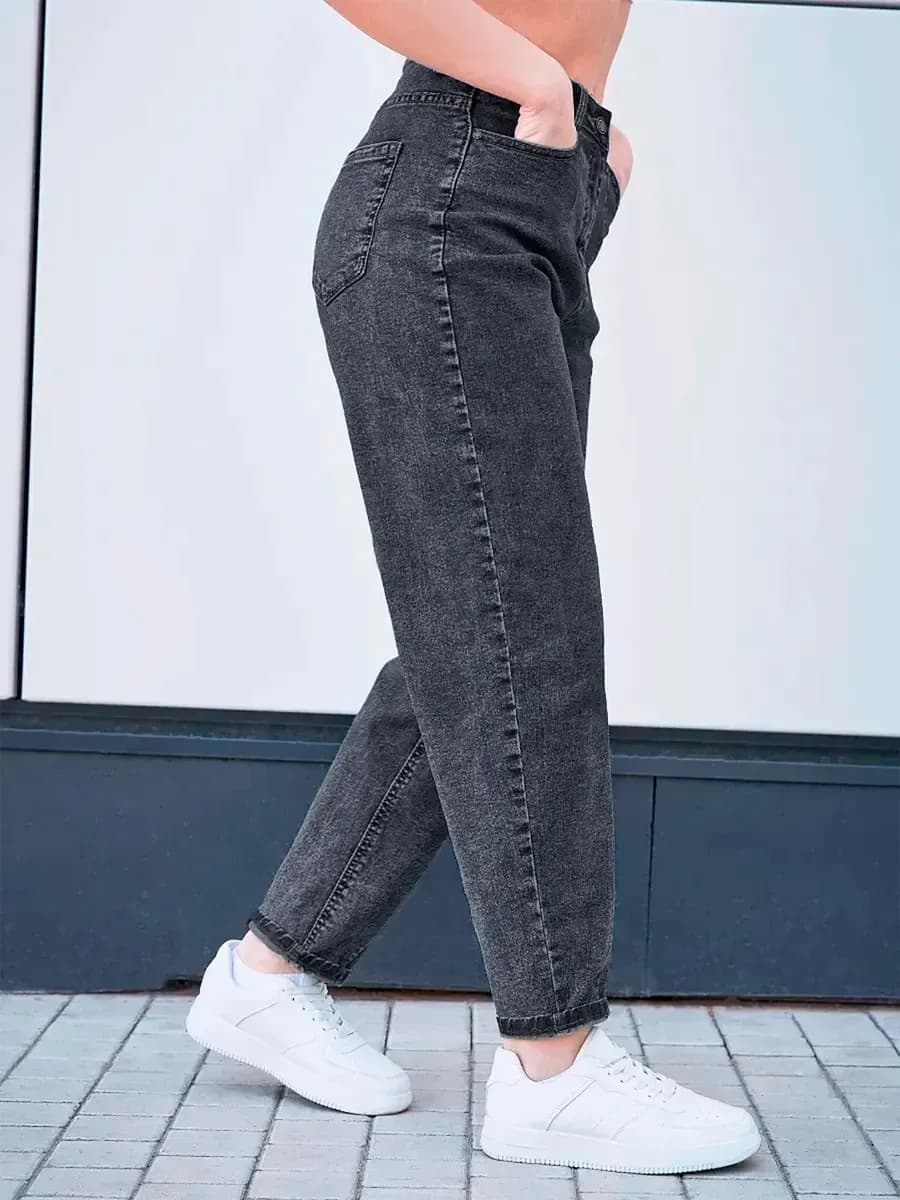 Джинсы бананы широкие