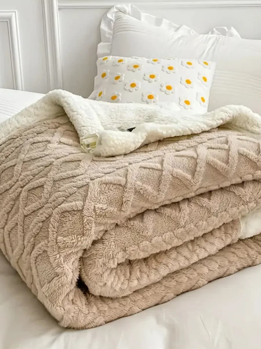 Плед покрывало 200х220 на диван и кровать