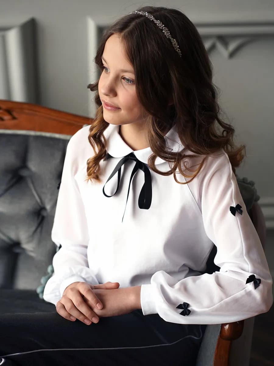 Блузка школьная нарядная