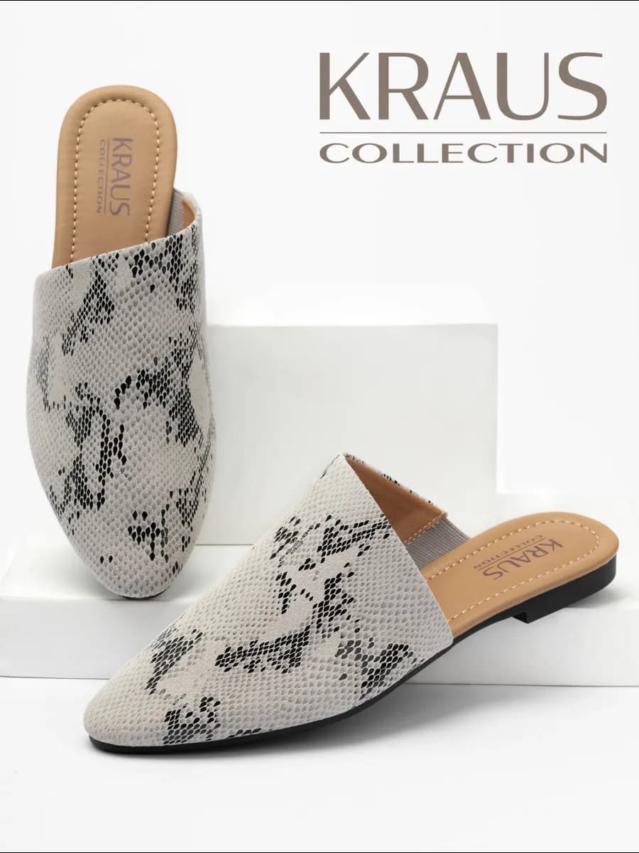 Мюли женские с острым носом кожаные