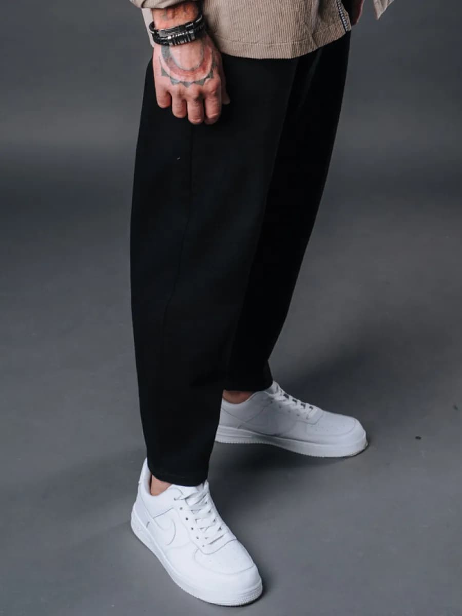 Джинсы бананы широкие