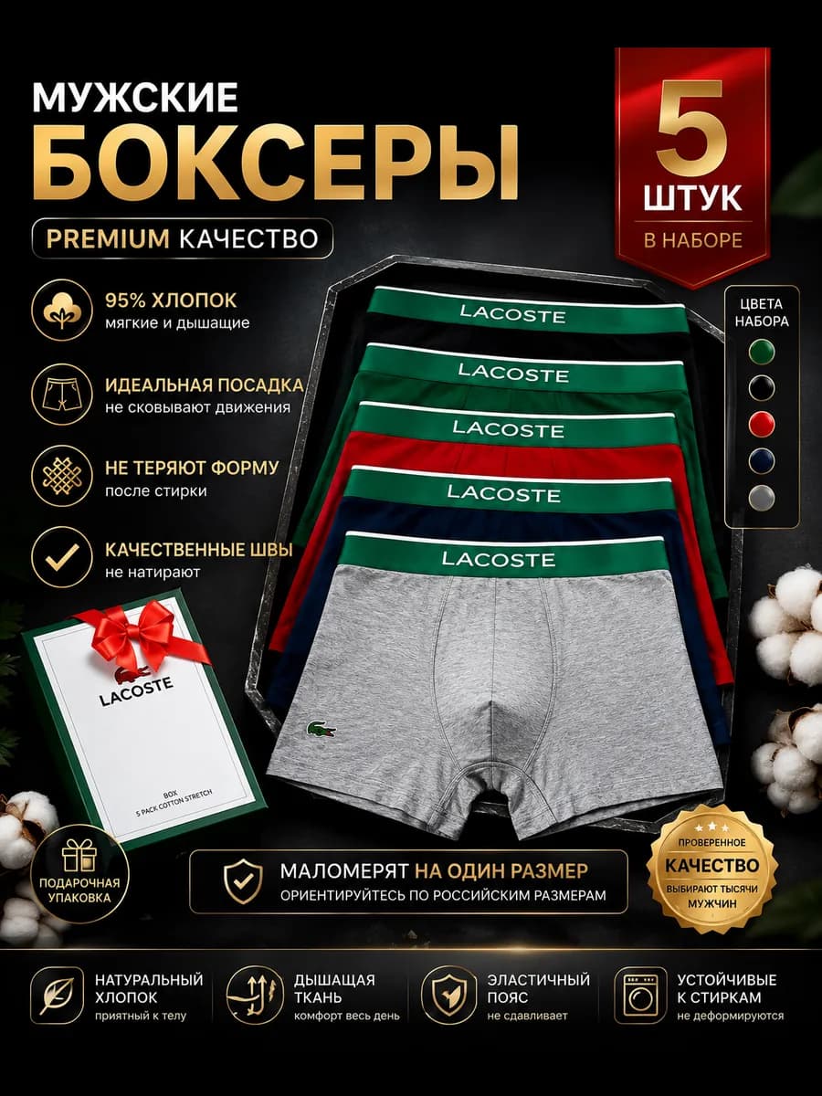 Трусы боксеры набор