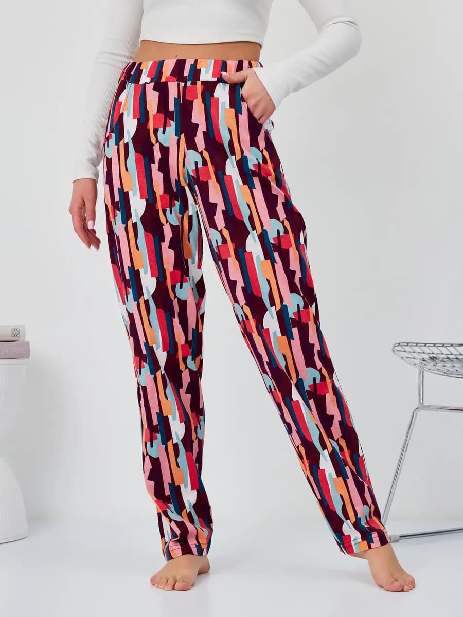 Брюки домашние трикотажные