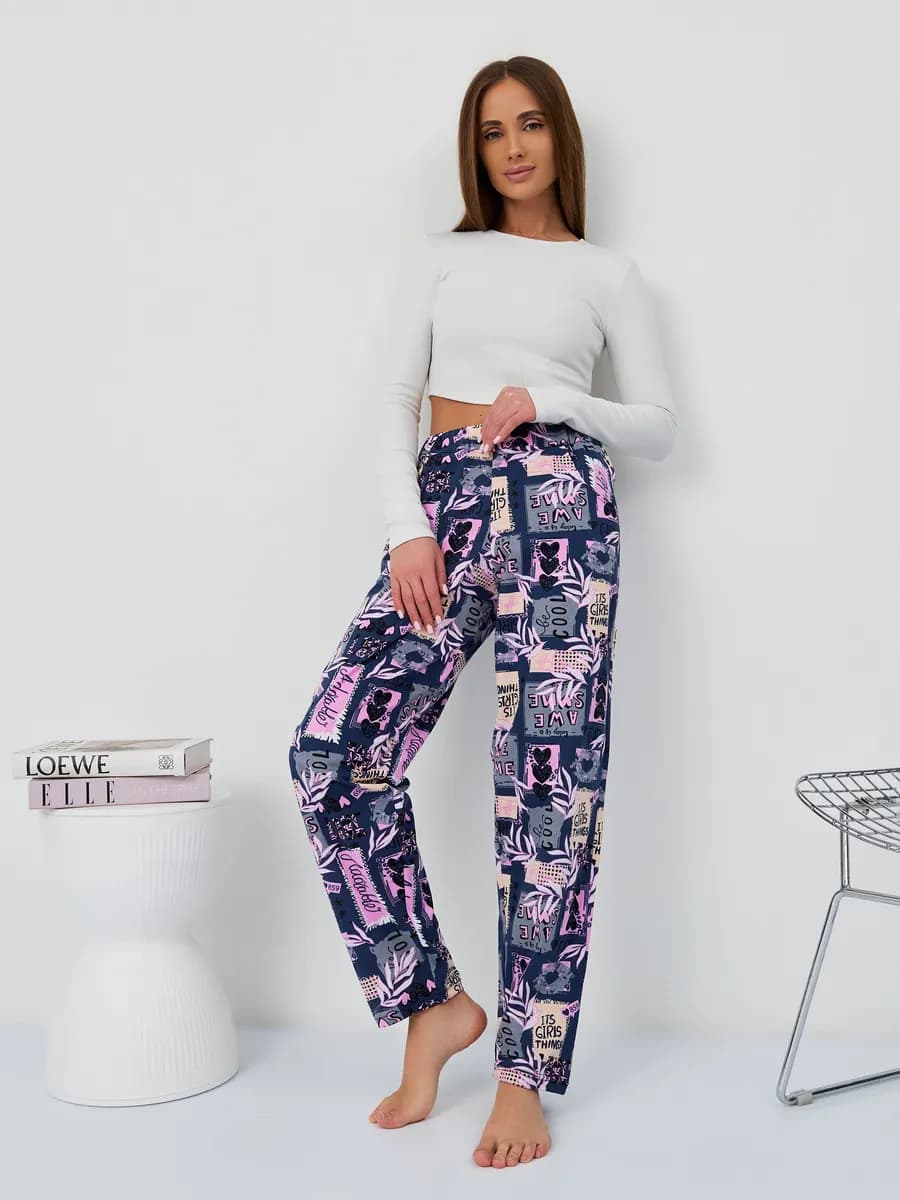 Брюки домашние трикотажные