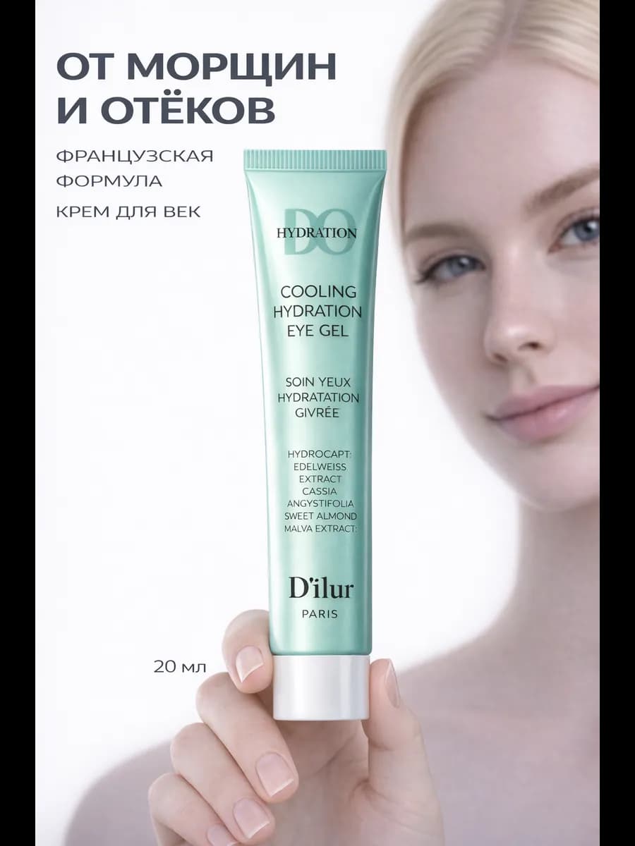 Увлажняющий крем вокруг глаз с гиалурон и пептиды