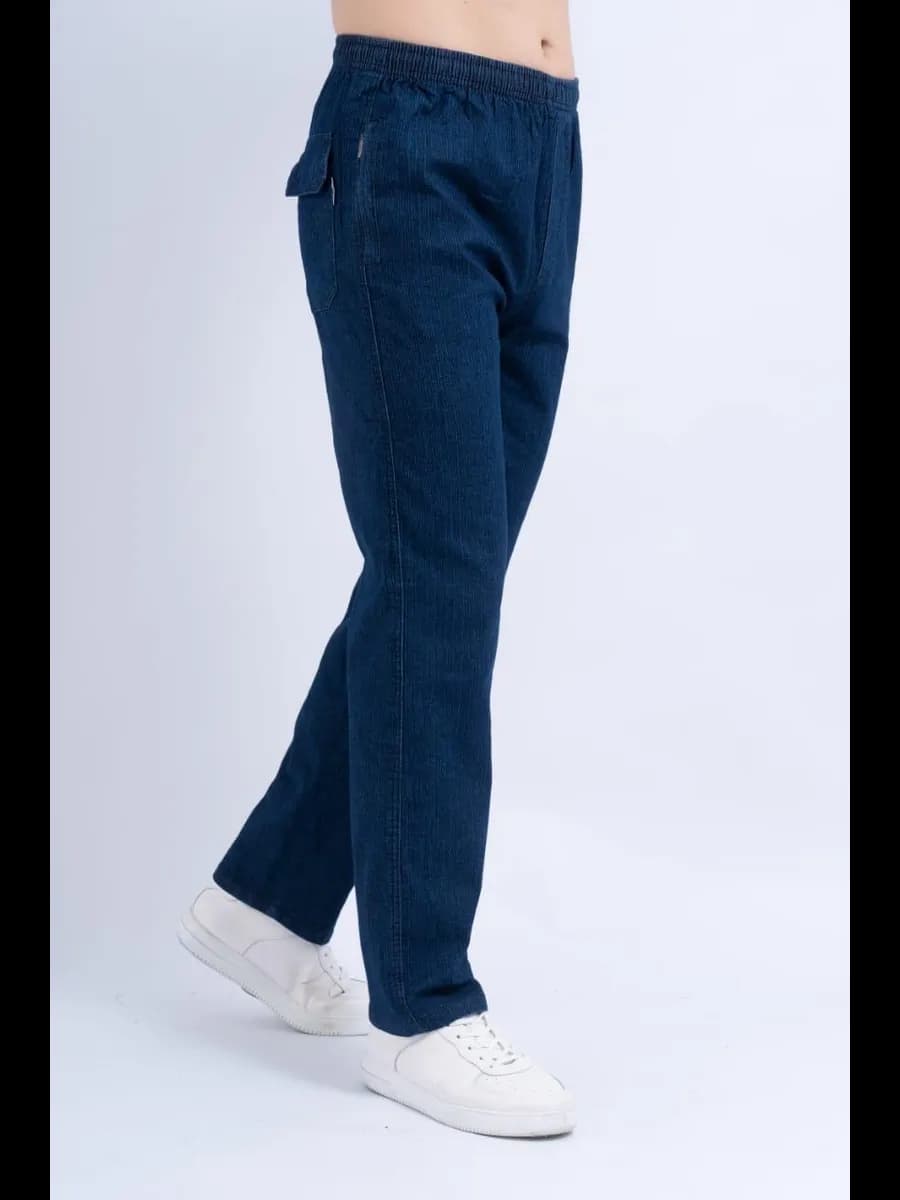 Джинсы летние больших размеров на резинке