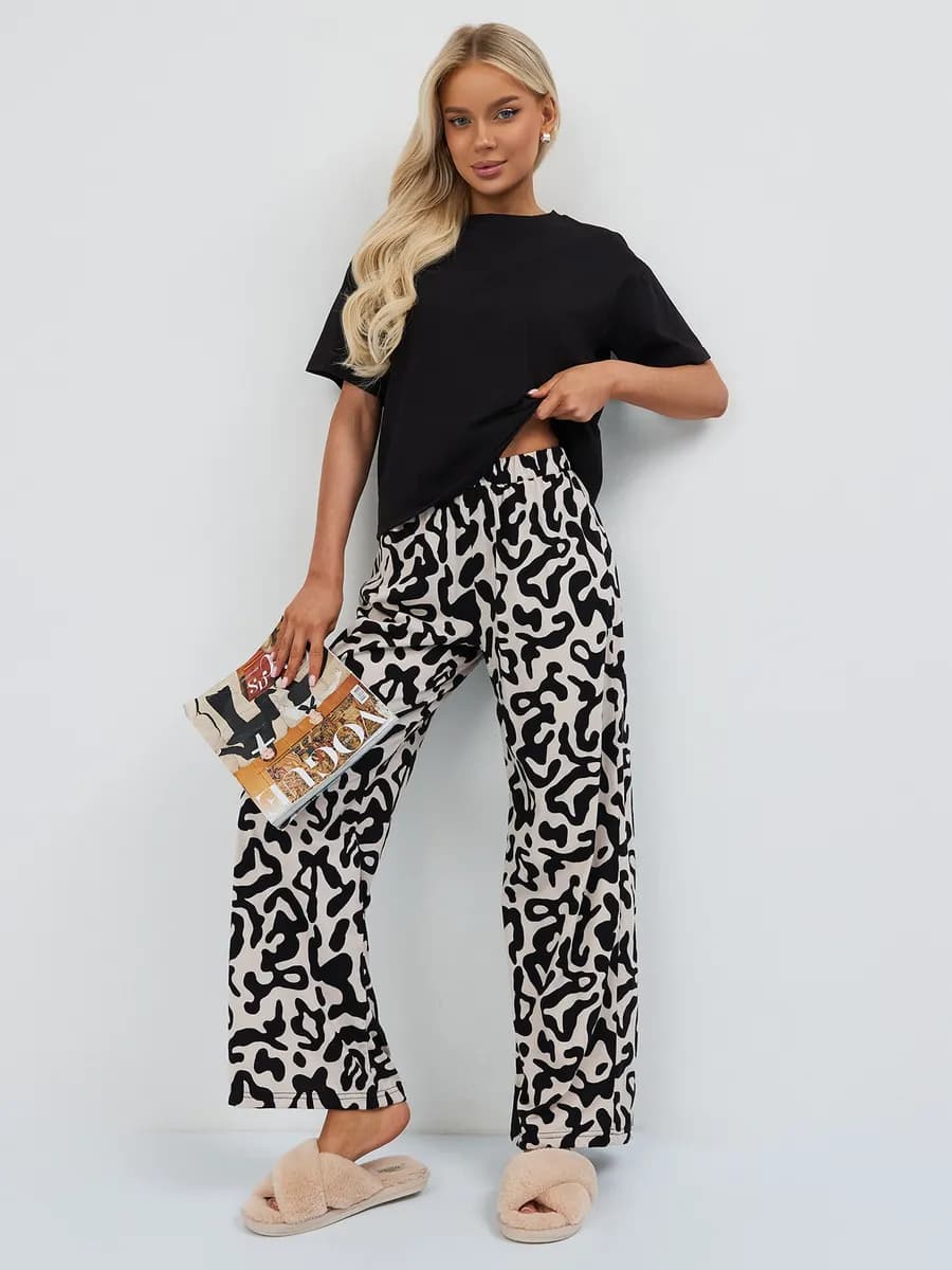 Домашний костюм с брюками больших размеров