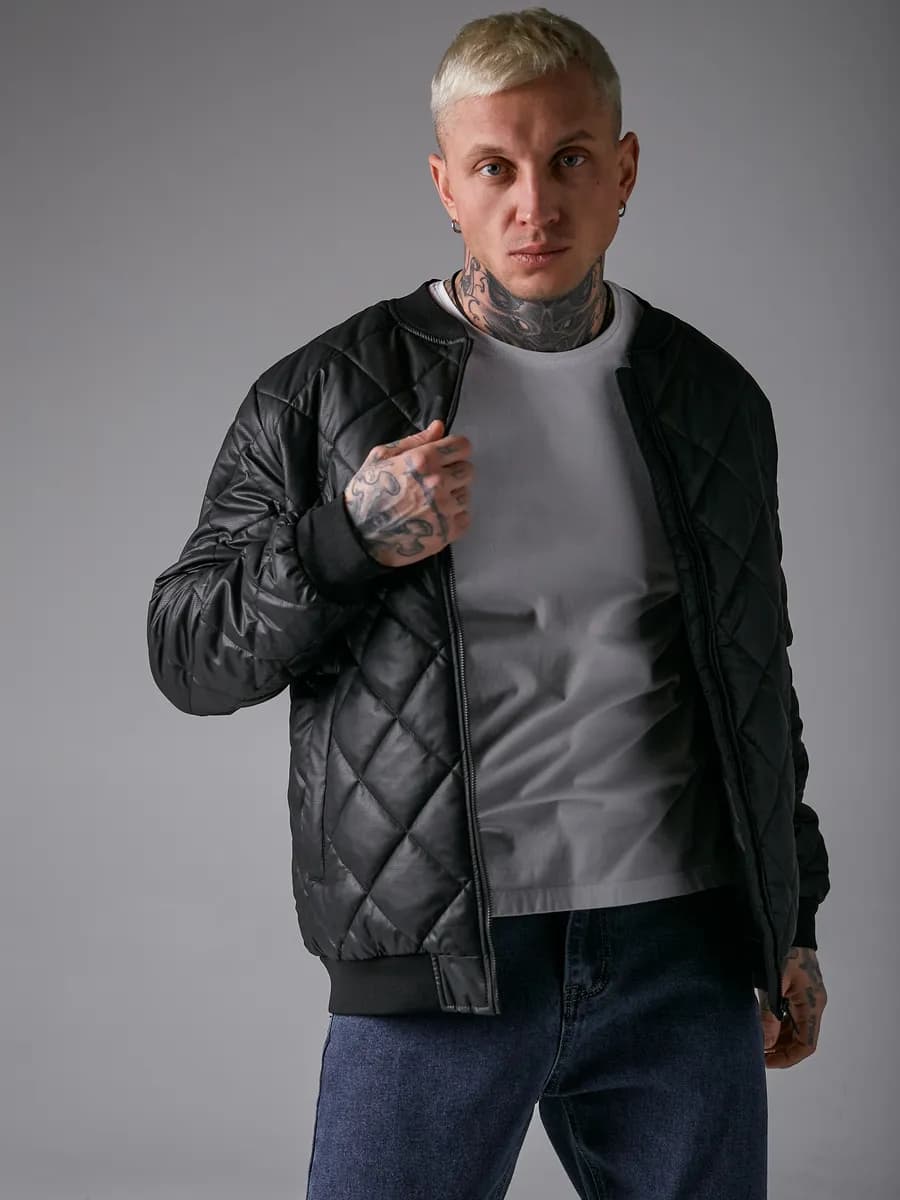 Куртка бомбер осень утепленный