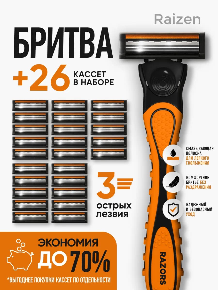 Бритва, станок для бритья мужской и женский, бритва многораз…