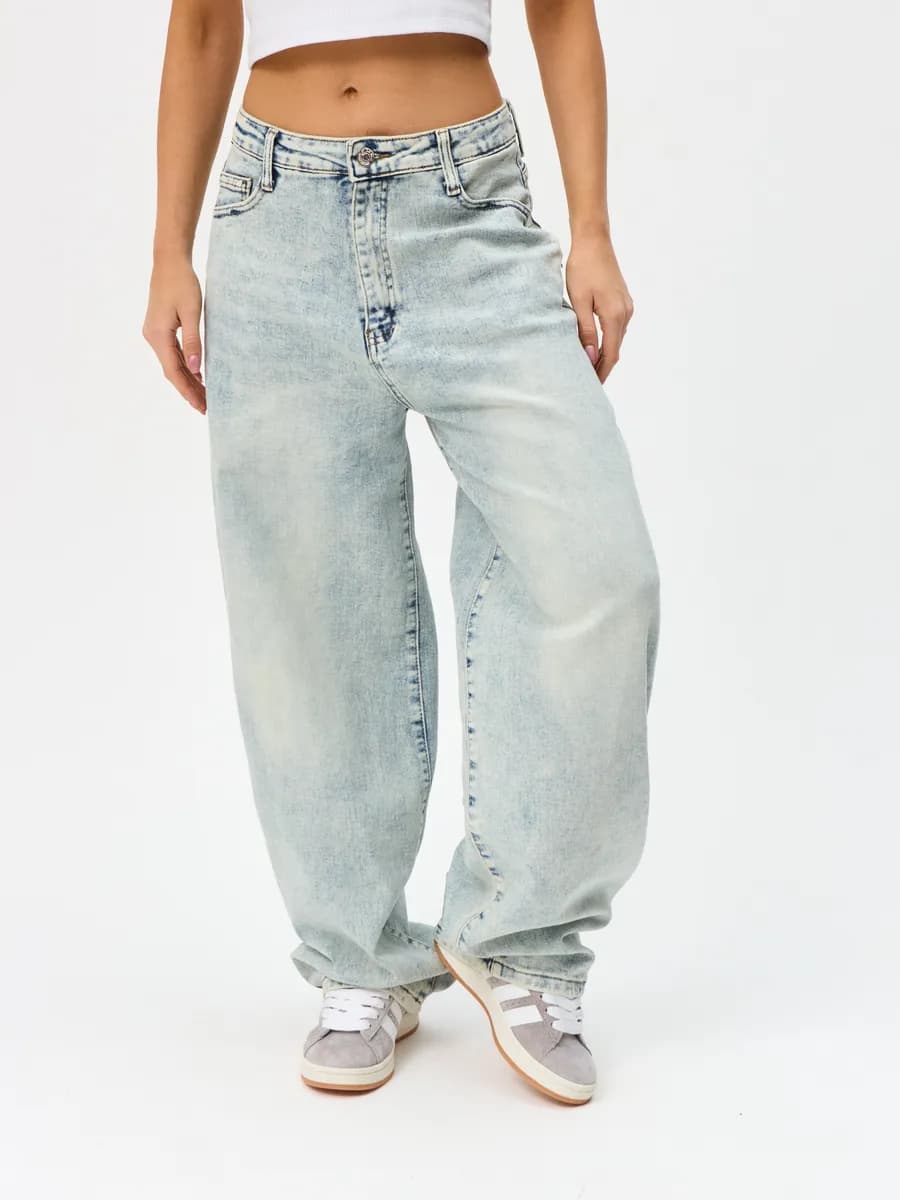 Джинсы багги широкие y2k момы