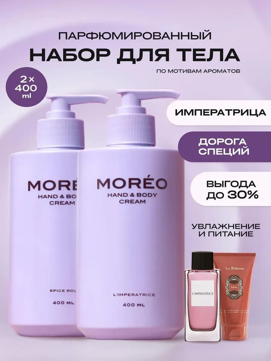 Крем для тела и для рук набор парфюмированный