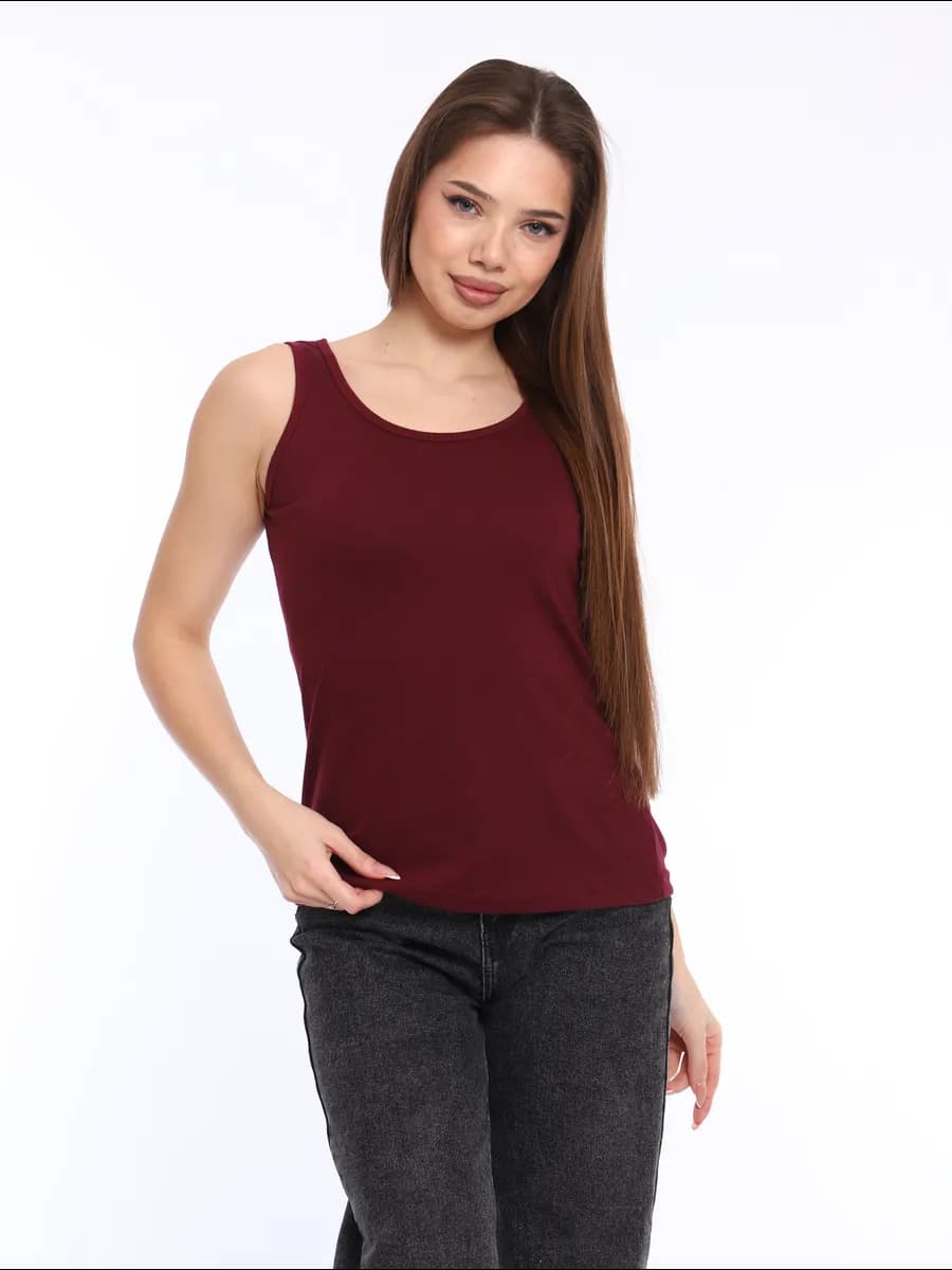 Майка базовая хлопок под пиджак