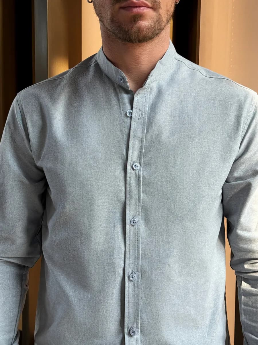 Рубашка мужская с длинным рукавом