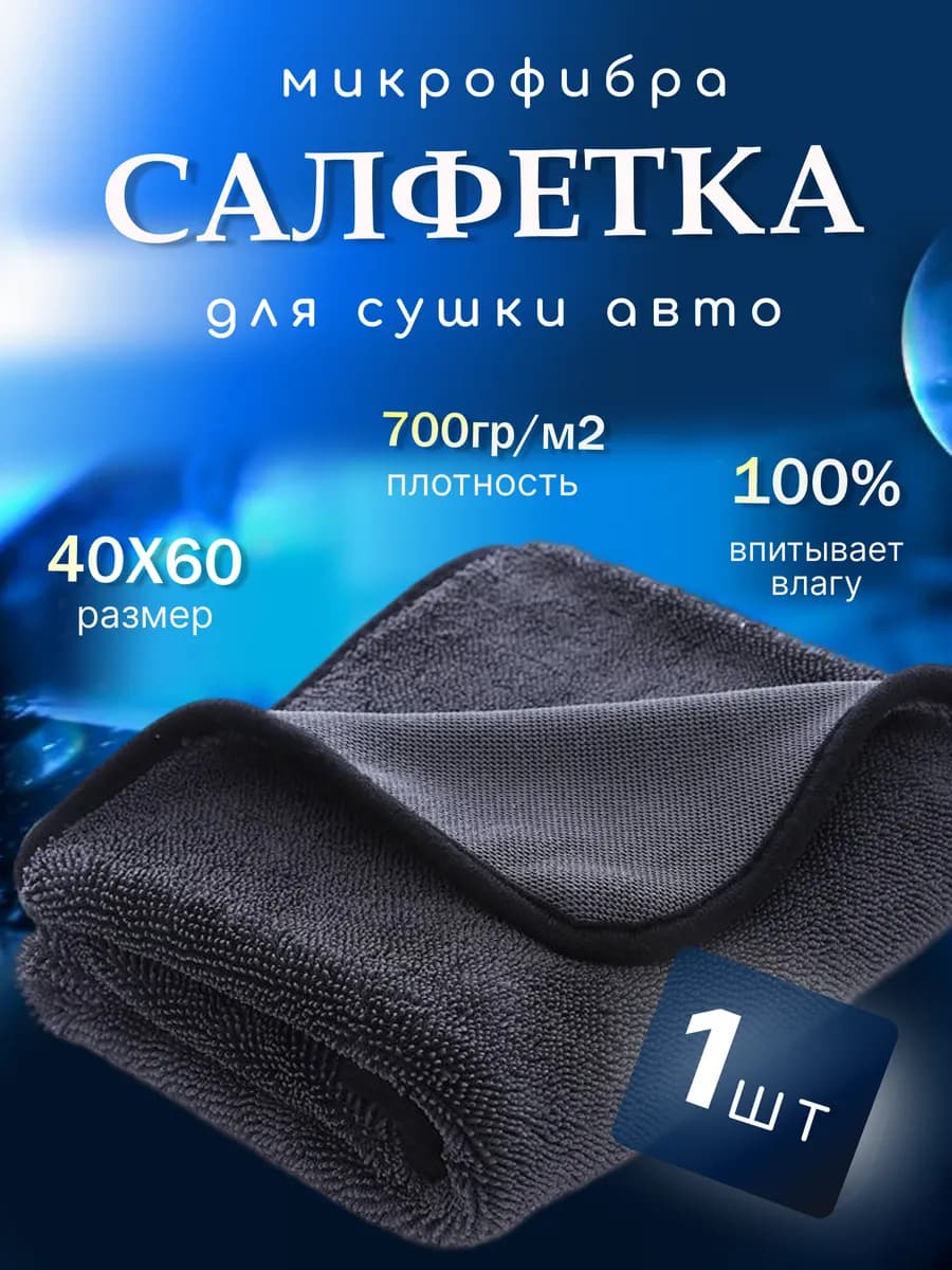 Тряпка для машины из микрофибры без разводов