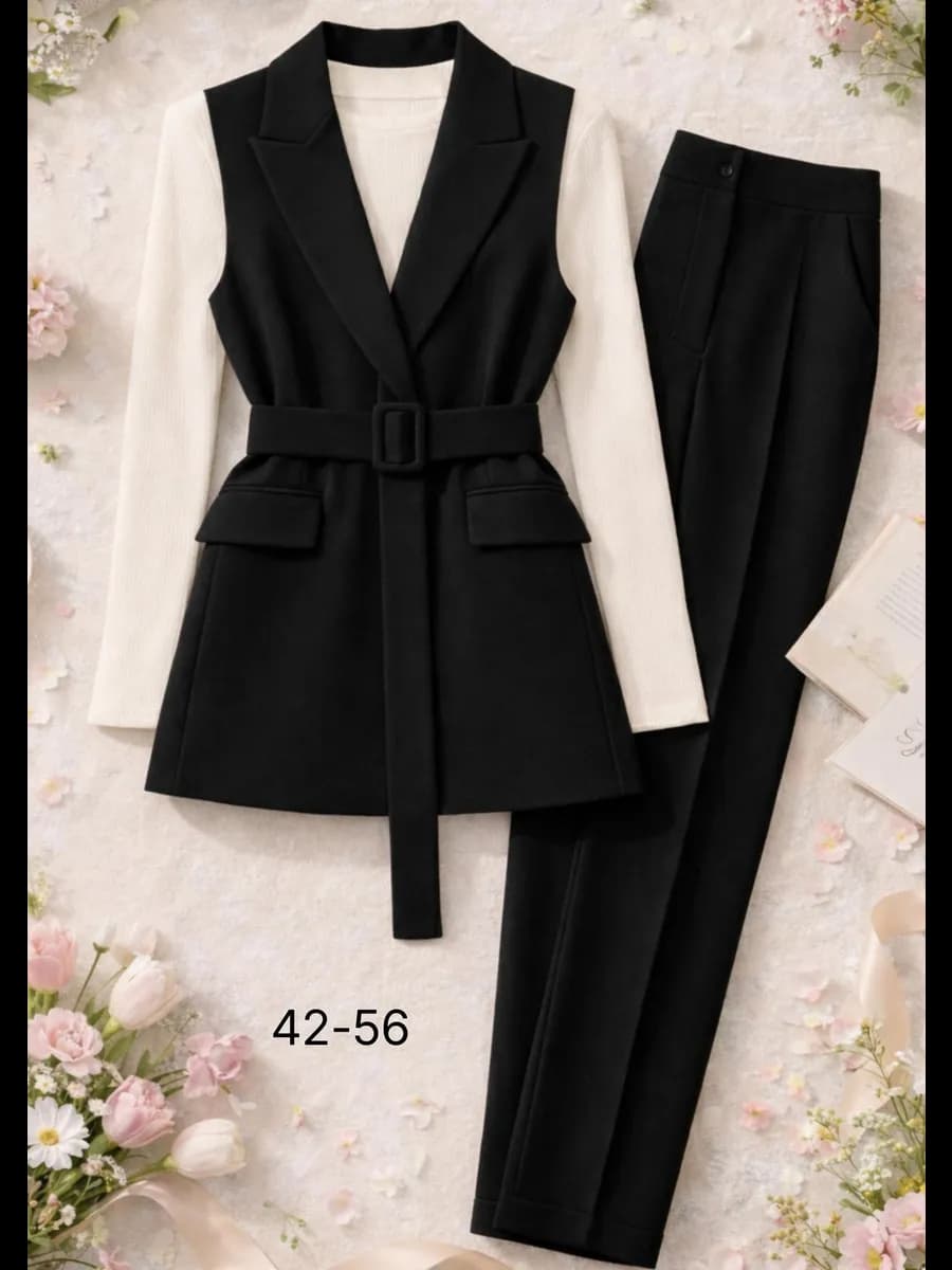 Костюм брючный классический с жилеткой