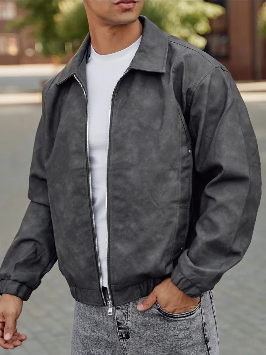 Куртка кожаная демисезонная