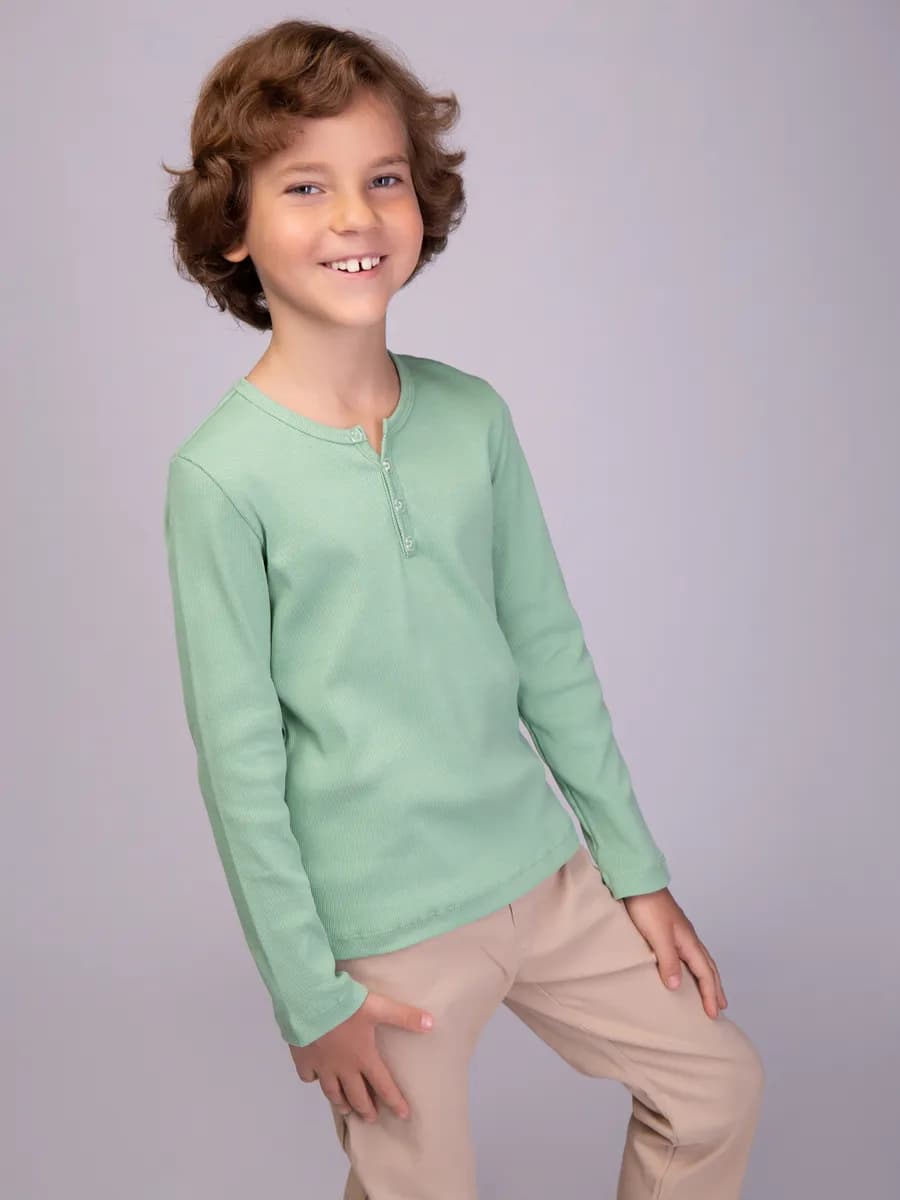 Лонгслив в рубчик