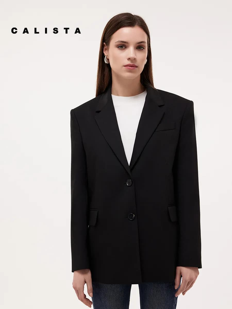 Прямой жакет оверсайз пиджак