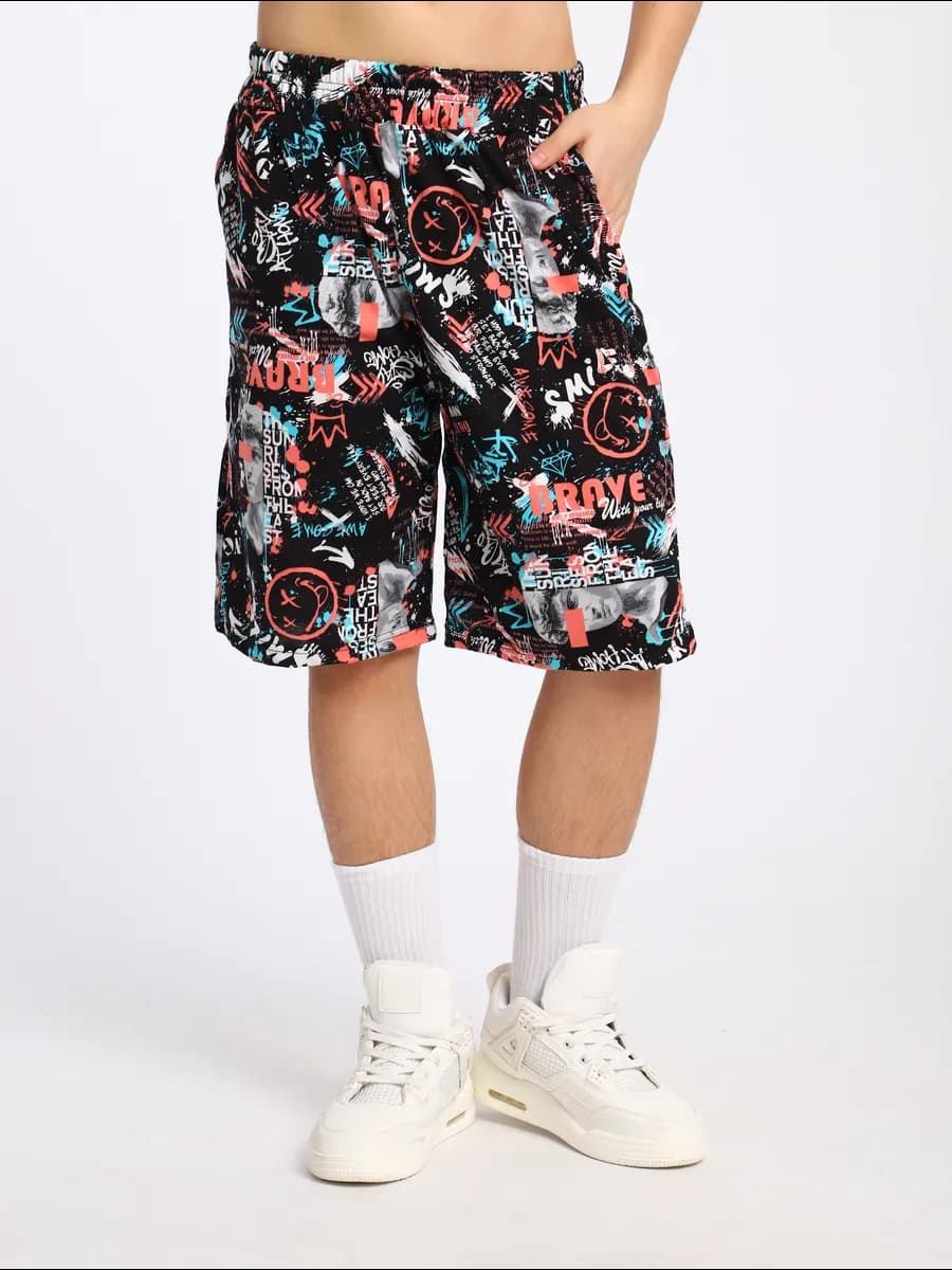 Домашние шорты оверсайз аниме на подростка - фото 1