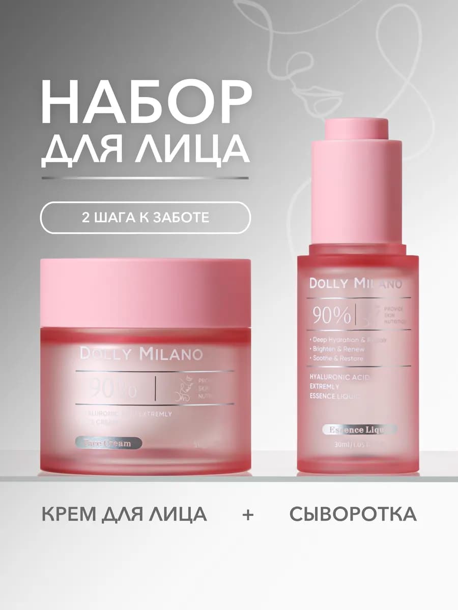 Набор уходовой косметики для лица подарочный 2в1